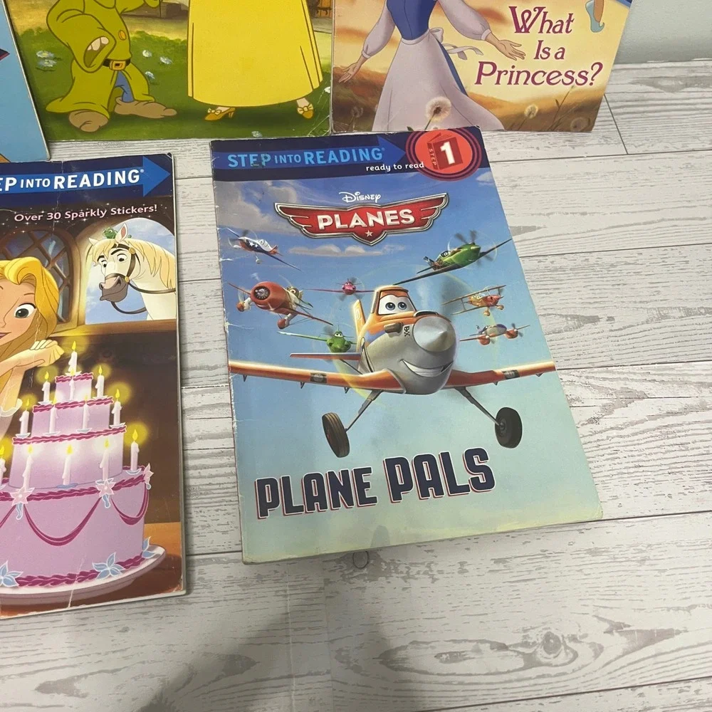 Step Into Reading Level 1 Book Lot Disney Princess Planes I Like Bugs 5 Books